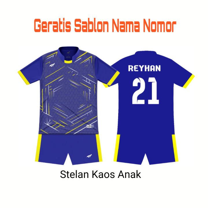 Stelan%20Jersey%20Bola%20Anak%20Anak,Pasang%20Sablon%20Nama%20Nomor%20Pakaian%20Olahraga%20Bola%20Futsal%20Voli%20Badminton%20-%20Image%203