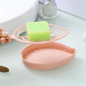 Bathroom Creative Leaf Style Soap Box Double Layer Large Draining Soap Box Hand Washing Soap Box Direct Sale from Factory