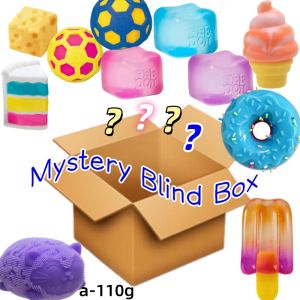 Schylling | Blind Box Mystery Kawaii Cat Paw Mochi Squishy Simulated Food Fidget Toy Cute Squeeze Foot Toy Antistress Stress-Relief