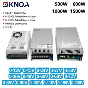500W 600W 1000W 1500W Adjustable Power Supply 0-12V 15V 24V 36V 48V 60V 72V 85V 90V 110V 150V 200V 110/220V Ac To Dc Smps