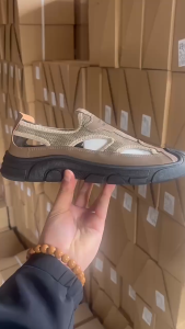 New Men Summer Slip-On Black Rubber Sandals: Korean Style Non-Slip Breathable Casual Beach Sandals