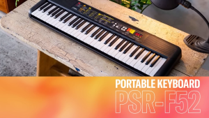 Yamaha PSR-F52 61 Keys Portable Keyboard Package B (PSRF52 / PSR F52)