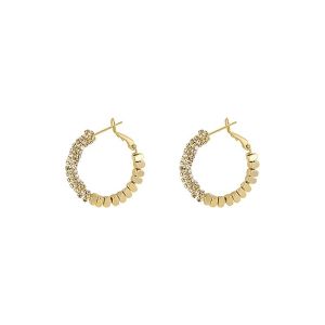 Minimalist Korean Japanese Style Fashionable Versatile Earrings Design Elegant Simple Personality Ear Jewelry Geometric Pattern for Women