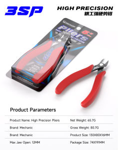 MECHANIC 3SP Precision Diagonal Cutting Pliers Cable Wire Cutter Electronic Repair Hand Tools Convenient Durable