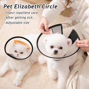 SKISOPGO Pet Elizabeth Cone E-Collar Cat Dog Safety Collar Circle Pet Head Cover Anti Bite