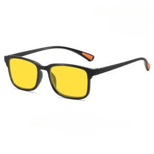 New Square Frame Night Vision Reading Glasses for Brightening At Night Suitable Driving Anti Blue Light Presbyopia Eyewear