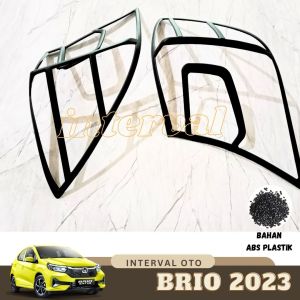 Garnish Lampu Belakang Mobil Honda Brio 2023: Cover Garnis Hitam