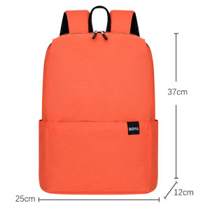 Outdoor Oxford Cloth Backpack Casual Sports Lightweight Mens Backpack Simple Portable Student Bookbag Dual-Strap Zipper Closure