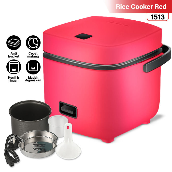(COD,Pengiriman cepat, dikirim dari Jakarta) Rice cooker mini 0.8L