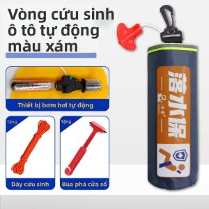 BAIZHOU | Phao Cứu Sinh Tự Động Bơm Hơi Búa Đập Kính Dụng Cụ Cứu Hộ Khẩn Cấp Di Động