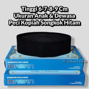 Peci Hitam Idaman Pendek Tinggi 6 7 8 9 cm