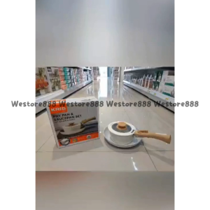 Set Wajan Dan Panci Serbaguna Sekaligus Piring Saji Mewah Dengan Gagang Bisa Dilepas Anti Lengket Bahan Premium WEO AZ3481