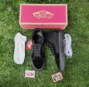 SEPATU VANSSE SK8 FULL BLACK WAFLE DT BNIB MADE IN CHINA SEPATU PRIA SEPATU WANITA SEPATU SNEAKERS SEPATU SANTAI SEPATU IMPORT