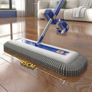 HANSHILIUJIA | Hands-Free Cleaning Chenille Flat Mop Dual-Use Wet&Dry