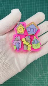 169# Little Bird House Silicone Molds for Chocolate Cakes and Dessert Decorating Resin Accessories Fondant and DIY Decorations
