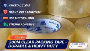6pcs 300m Clear Packing Tape 2 Inch 48mm Strong Adhesive Heavy Duty Box Sealing Packaging Tape