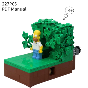 IN STOCK MOC 227PCS Building Blocks Homer Carrying into Bush DIY Brick Decoration Childrens Toys Christmas Birthday Gift