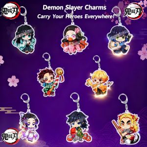Bandai | Demon Slayer Nezuko Tanjiro Tokito Muichiro Acrylic Double Sided Pendant Keychain Custom