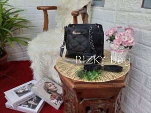 RIZKY BAG COLLECTION - Tas selempang cewek Sling Hand Bag Wanita