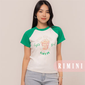 RIMINI - Atasan Berlengan Pendek Wanita Casual Size XS-3XL - Orlane Top CC31411