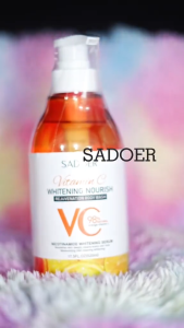 SADOER Vitamin C Body Wash 520ml: Whitening & Moisturizing Shower Gel