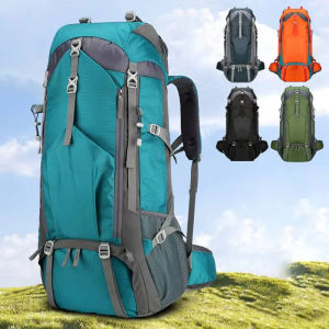 70L Camping Backpack Travel Bag with Shoes Pack Hiking Climbing Bags Daypack Mountaineering Luggage Sport Bag Luggage Rucksack