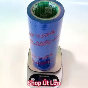 Băng keo màu xanh dương OPP rộng 2.4cm dài 75 mét lõi giấy 3mm 1 cây 12 cuộn giá tại xưởng