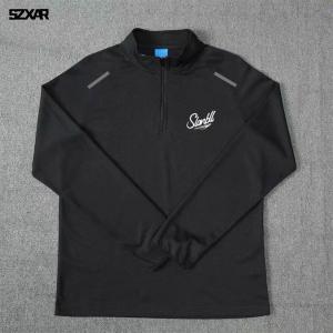 2024 American Sports Long Sleeves T-Shirt Men Quick-Drying Half Zipper Fitness Running Training Wear Sports Activities Tops