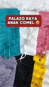 Seluar Budak Perempuan 3-13yrs Seluar Palazo Budak Kids Palazo Long Pants Wide Cotton Comfortable Plain Color Seluar Panjang Budak Perempuan Seluar Raya Palazo Budak Perempuan Seluar Kanak Kanak Seluar Anak Toddler Long Pants