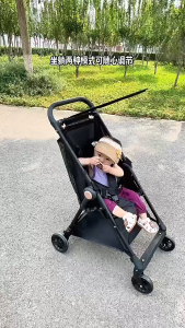 IN STOCK🔥 Sit/Lie Baby Stroller Pram Lightweight Foldable Compact Travel Stroller with Reclining Seat & Sunshade for Baby & Toddler