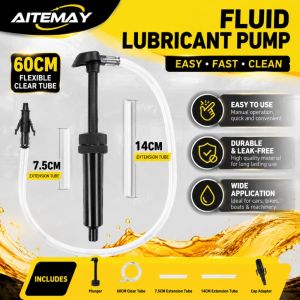 Aitemay Manual Oil Transfer Pump 8CC-28mm / 30CC-38mm - Spill-Proof Fluid Extractor for Transmission Gear Oil Differentials w/ Gallon Jug Adapter - No Mess DIY Car Maintenance Tool