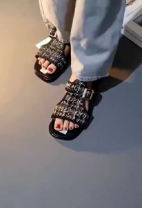 SANDAL WANITA KEKINIAN SANDAL SELOP GESPER KOREA STYLE