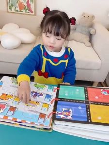 Baby Busy Book Montessori Puzzle Toy Childrens Enlightenment Quiet Book