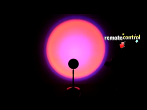 TIMSOT 16 In 1 Sunset Light Lamp with Remote control Night Light Ambient Light For Photography Selfie Party Living Room Wall Decoration Lighting
