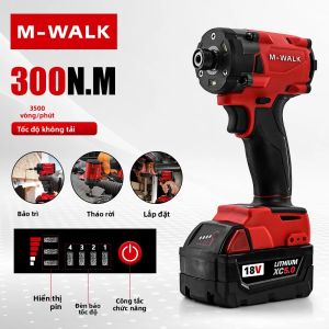 Máy Vặn Vít Dùng Pin Không Chổi Than 18V Mô-men Xoắn Cao 300N.m Dùng Cho Pin Milwaukee