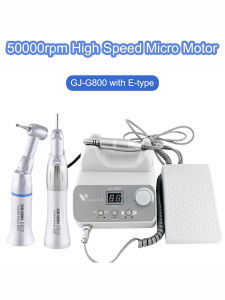 Dental Lab E-type brushless Electric Micro Motor 50000 RPM with Straight Contra Angle Handpiece For Micromotor Polisher Dental Supply