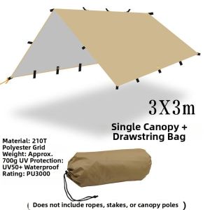 TUJUE | Multipurpose Waterproof Sun-Proof Shelter 19 Hooks