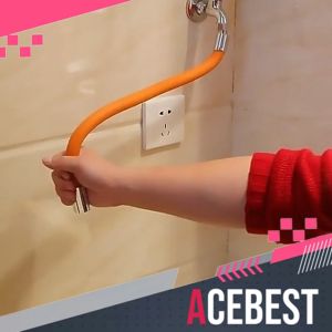 ACEBEST Sambungan Kran Selang Fleksibel Selang Silikon Selang Orange WHG