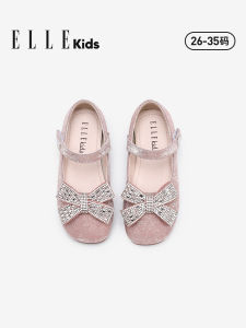 Elle Kids Crystal Princess Shoes Girls Fashionable Spring Summer Autumn Childrens Single Shoes Bright Sequin PU Material