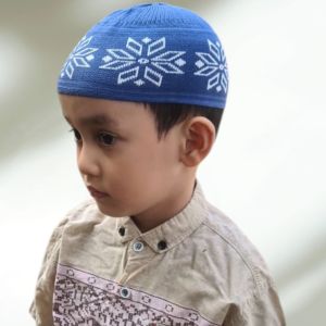 TOPI ANAK-ANAK PECI RAJUT BAHAN KATUN NYAMAN DAN ADEM UNTUK 5-9 TAHUN