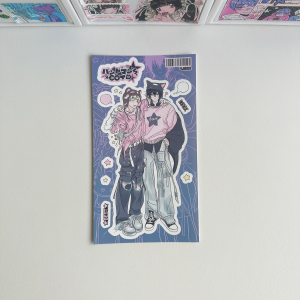 1/6PCS Cute Cartoon Anime Cool Boy Stickers Ipad Phone Case Hand Account Diary Notebook Scrapbook DIY Decorative Stickers