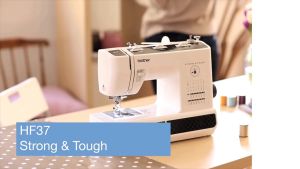 Brother รุ่น HF37 รุ่นแข็งแรง รับประกันศูนย์ brother 1 ปี ฟรี กล่องใส่อุปกรณ์ Brother มีด้ายในกล่อง พร้อมกล่องออกแบบกำกับภาษีได้