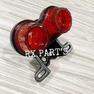 LAMPU STOP LED CUSTOM SPARKLET + SEIN / SEN / RITING + DUDUKAN PLAT NOMOR ( NOPOL ) UNTUK YAMAHA RX KING RX K RXKING - RX SPECIAL / RX S / RX KING COBRA CUSTOM JAPSTYLE - CAFE RACER - RETRO