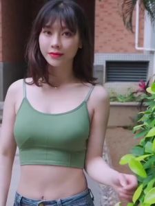 Bra Baju Dalam Wanita BH Sport Crop Top Olahraga Katun Lembut 1038