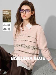 BEIQIANI | Retro Fair Isle Knitwear Design Aesthetic Loose Sweater