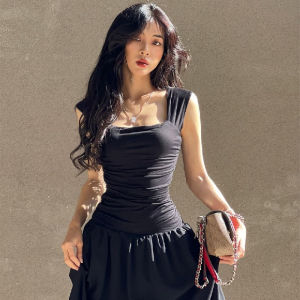 Elegant High-waist Slim Fitting Versatile Retro Dresses