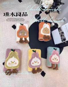 Jinmu Liangpin Thickened Absorbent Hair Towel Set for Women No-Press Pear Design Quick-Dry Hair Towel Bath Towel Hair Cap Three-Piece Set