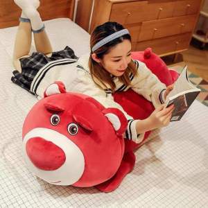 GẤU DÂU LOTSO SIZE LỚN VẢI MINISO CAO CẤP LÔNG MỊN CO GIÃN CHỐNG NHĂN AN TOÀN CHO BÉ