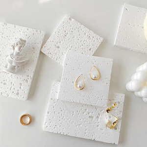 Ins Style Stone Block Jewelry Display Stand Photography Props Atmosphere Enhancing Necklace Earring Jewelry Studio Background Decoration