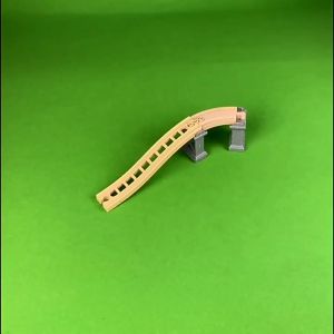 รางรถไฟไม้ ของเล่นไม้ สำหรับเด็ก สะพานรถไฟ พร้อมส่งในไทย